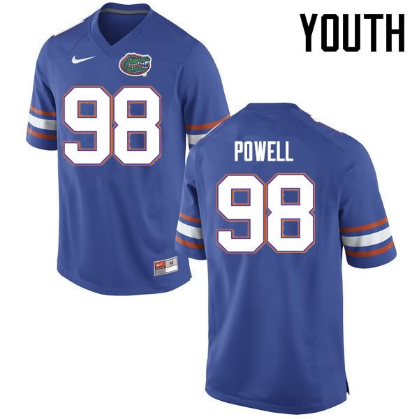 NCAA Florida Gators Jorge Powell Youth #98 Nike Blue Stitched Authentic College Football Jersey CMC3064EG